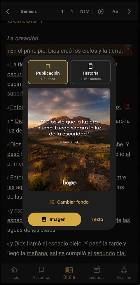 Compartir versiculo como imagen